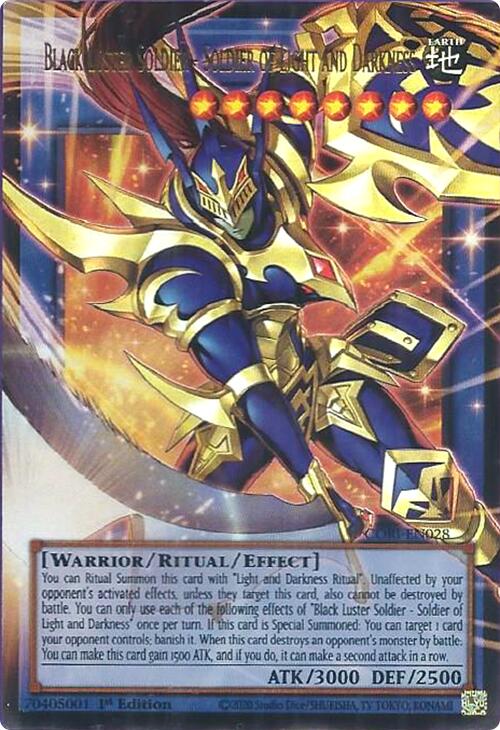Black Luster Soldier - Soldier of Light and Darkness (Extended Art) [CORI-EN028] Ultra Rare | Exor Games Summserside