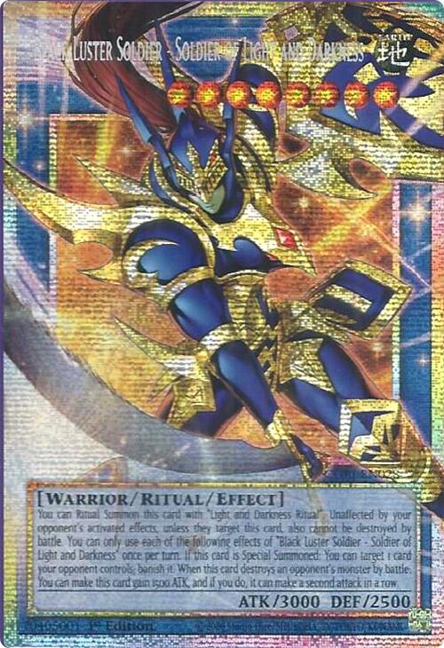 Black Luster Soldier - Soldier of Light and Darkness (Starlight Rare) (Extended Art) [CORI-EN028] Starlight Rare | Exor Games Summserside
