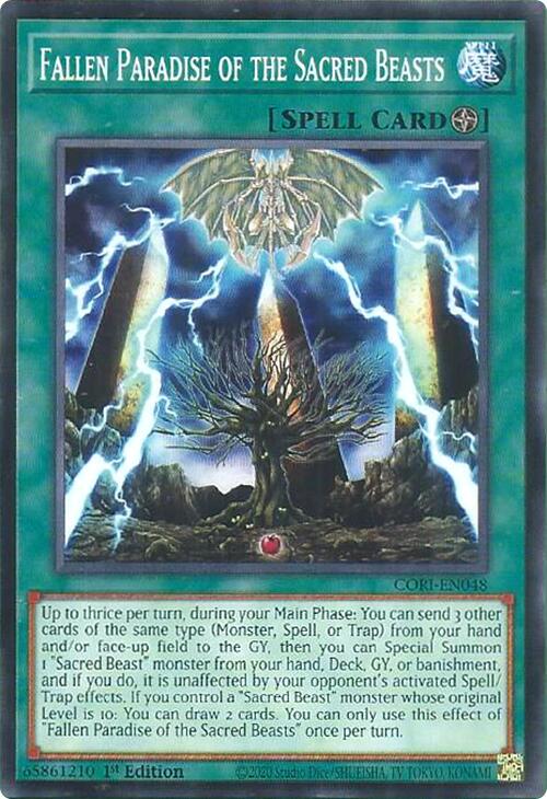 Fallen Paradise of the Sacred Beasts [CORI-EN048] Common | Exor Games Summserside