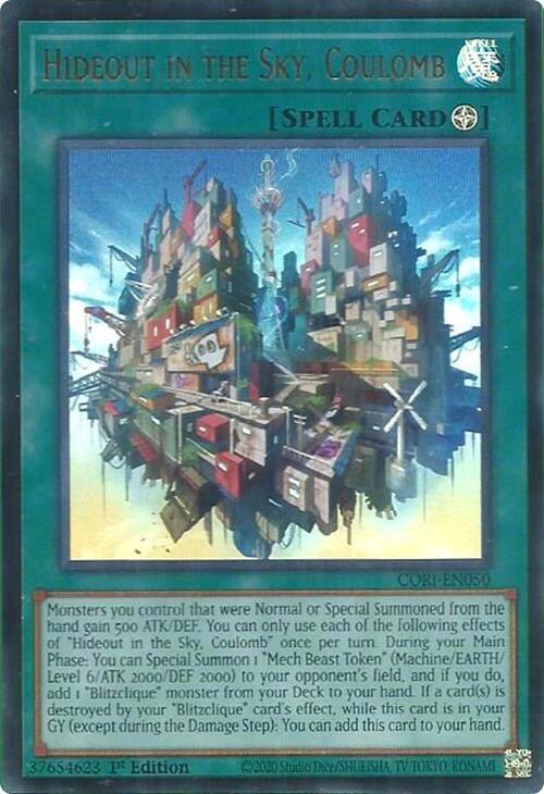 Hideout in the Sky, Coulomb [CORI-EN050] Ultra Rare | Exor Games Summserside