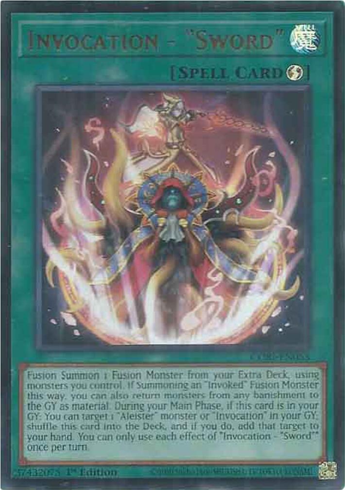 Invocation - "Sword" [CORI-EN053] Ultra Rare | Exor Games Summserside