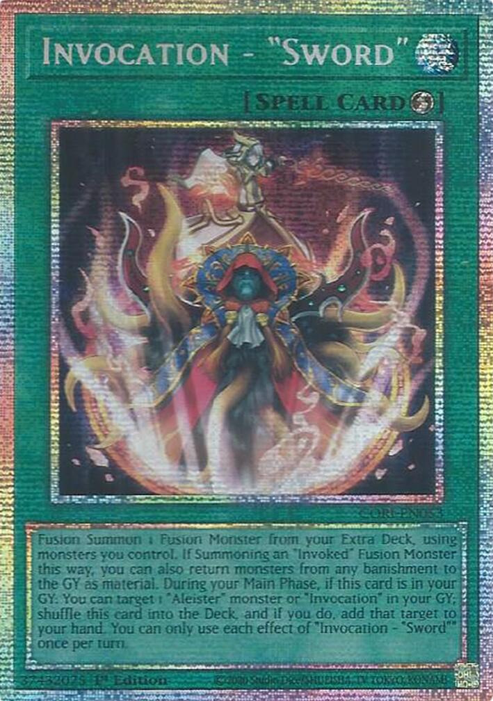 Invocation - "Sword" (Starlight Rare) [CORI-EN053] Starlight Rare | Exor Games Summserside
