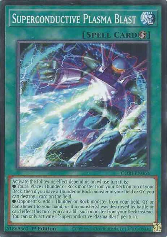 Superconductive Plasma Blast [CORI-EN063] Common | Exor Games Summserside
