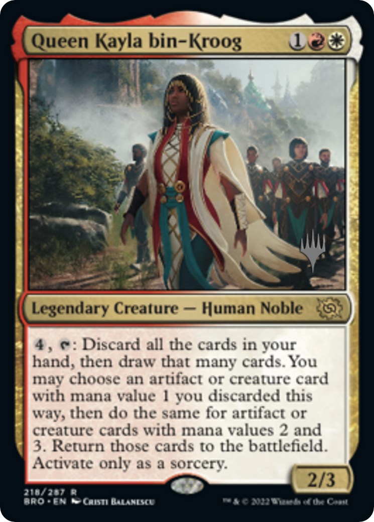 Queen Kayla bin-Kroog (Promo Pack) [The Brothers' War Promos] | Exor Games Summserside