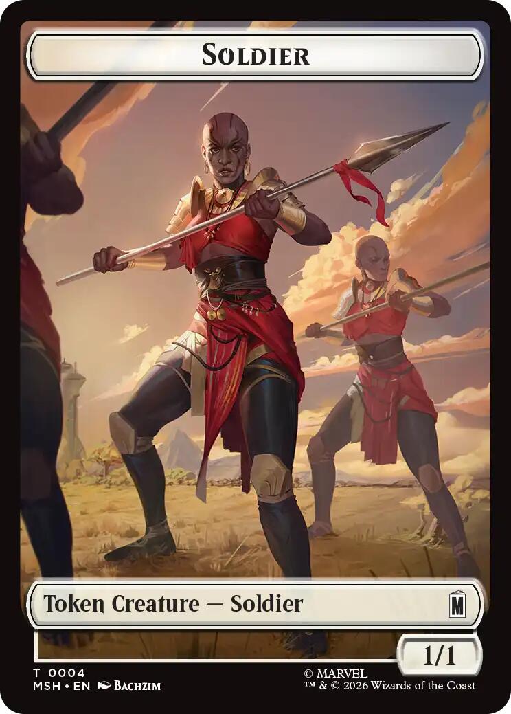 Soldier // Copy Double-Sided Token [Marvel Super Heroes Commander Tokens] | Exor Games Summserside