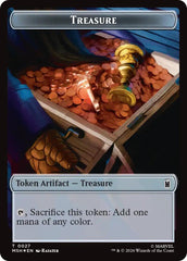 Treasure (027) // Bird (021) Double-Sided Token (Surge Foil) [Marvel Super Heroes Commander Tokens] | Exor Games Summserside