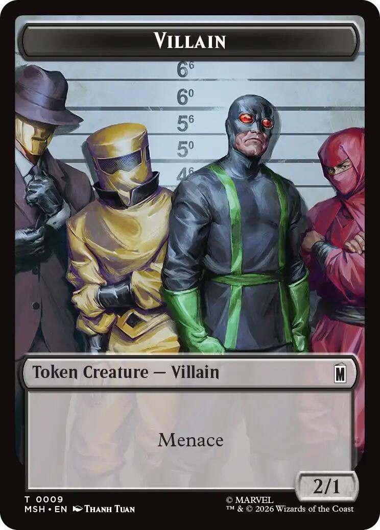 Villain // Soldier Double-Sided Token [Marvel Super Heroes Tokens] | Exor Games Summserside