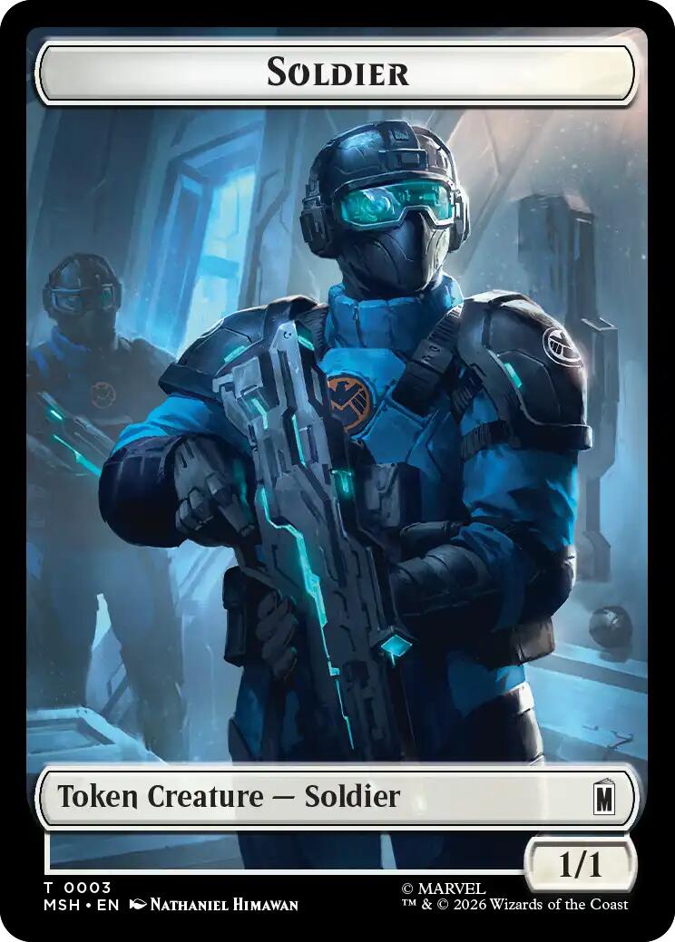 Villain // Soldier Double-Sided Token [Marvel Super Heroes Tokens] | Exor Games Summserside