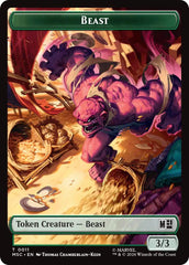 Beast // Vibranium Double-Sided Token [Marvel Super Heroes Commander Tokens] | Exor Games Summserside