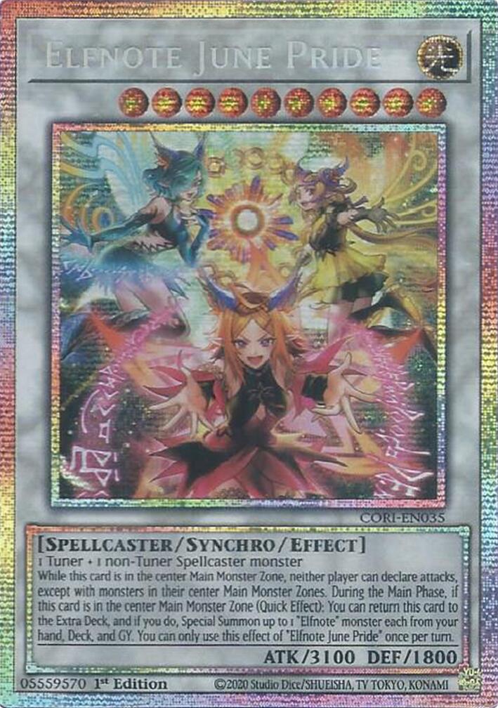 Elfnote June Pride (Starlight Rare) [CORI-EN035] Starlight Rare | Exor Games Summserside
