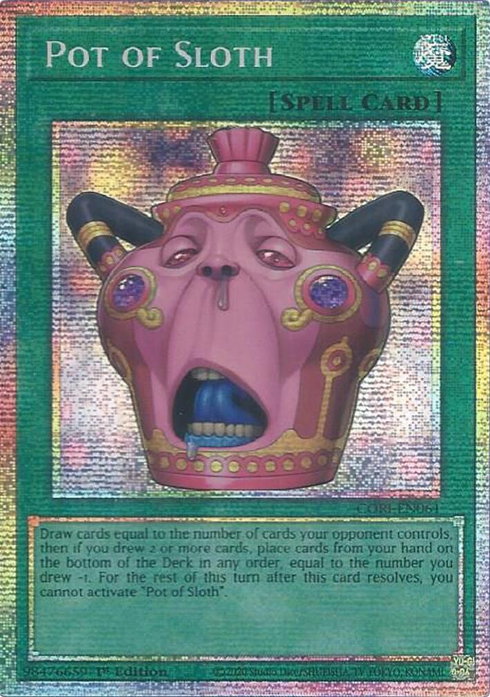 Pot of Sloth (Starlight Rare) [CORI-EN061] Starlight Rare | Exor Games Summserside
