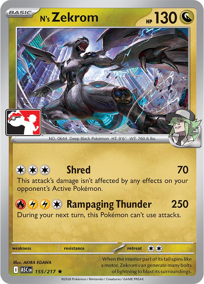 N's Zekrom (155/217) [Prize Pack Series Nine] | Exor Games Summserside