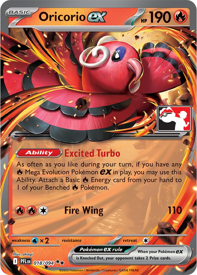 Oricorio ex (018/094) [Prize Pack Series Nine] | Exor Games Summserside