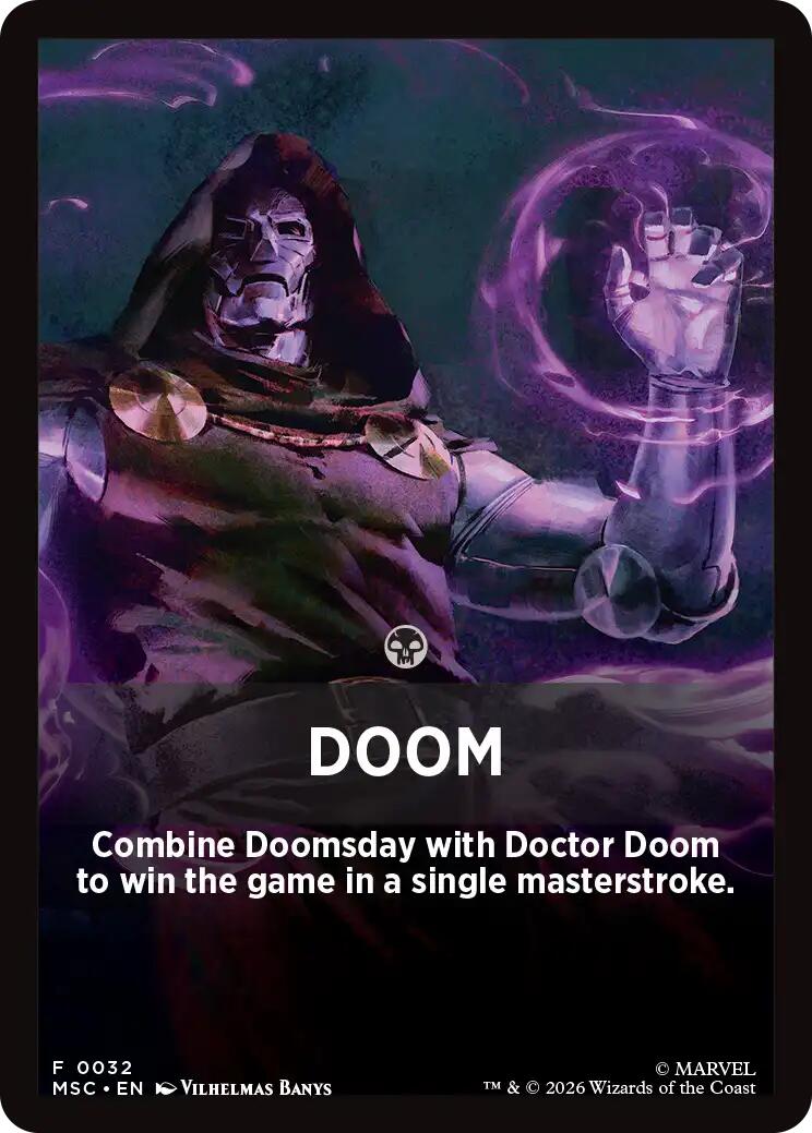 Doom Theme Card [Marvel Super Heroes Commander] | Exor Games Summserside