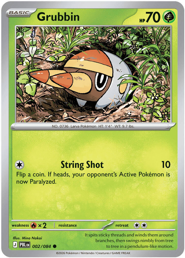 Grubbin (002/084) [Mega Evolution: Pitch Black] | Exor Games Summserside