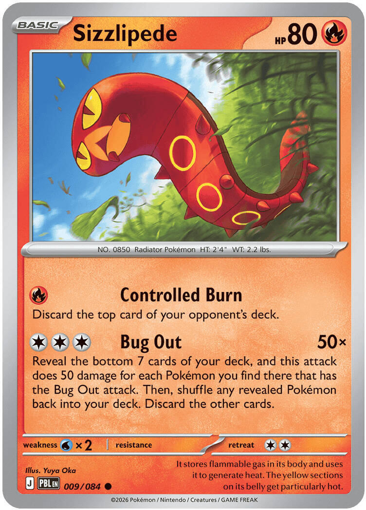 Sizzlipede (009/084) [Mega Evolution: Pitch Black] | Exor Games Summserside
