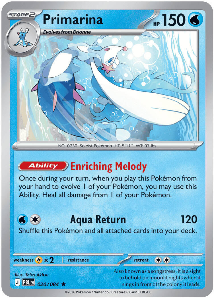 Primarina (020/084) [Mega Evolution: Pitch Black] | Exor Games Summserside