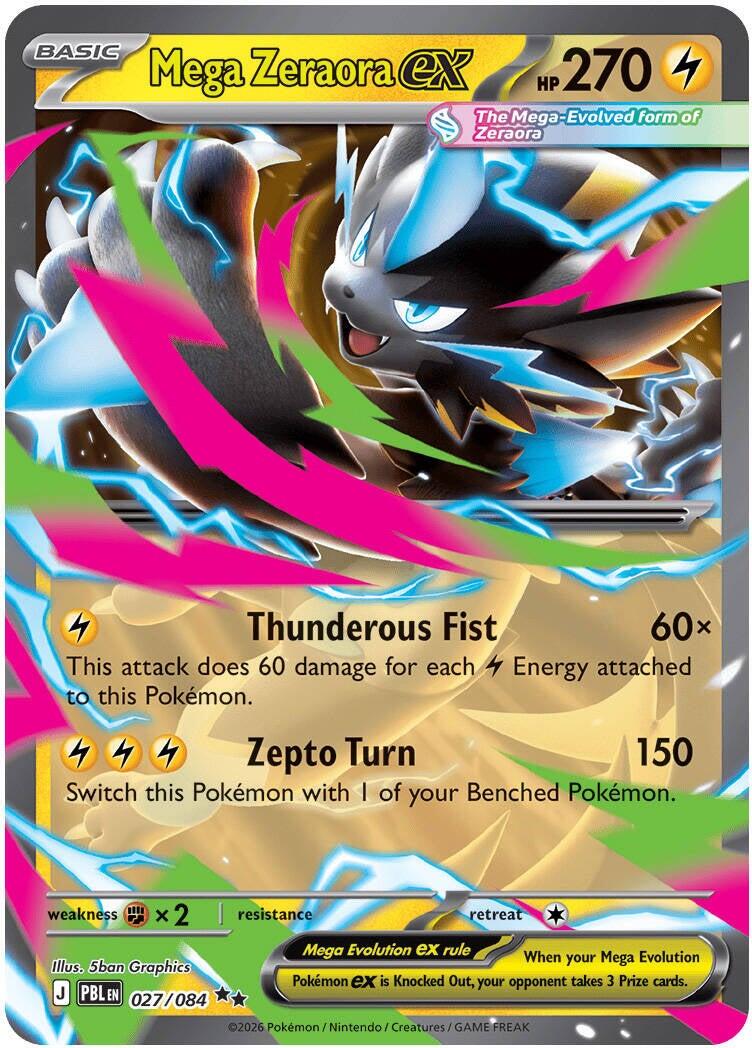 Mega Zeraora ex (027/084) [Mega Evolution: Pitch Black] | Exor Games Summserside