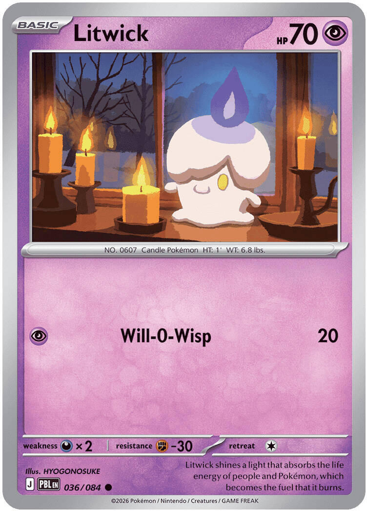 Litwick (036/084) [Mega Evolution: Pitch Black] | Exor Games Summserside