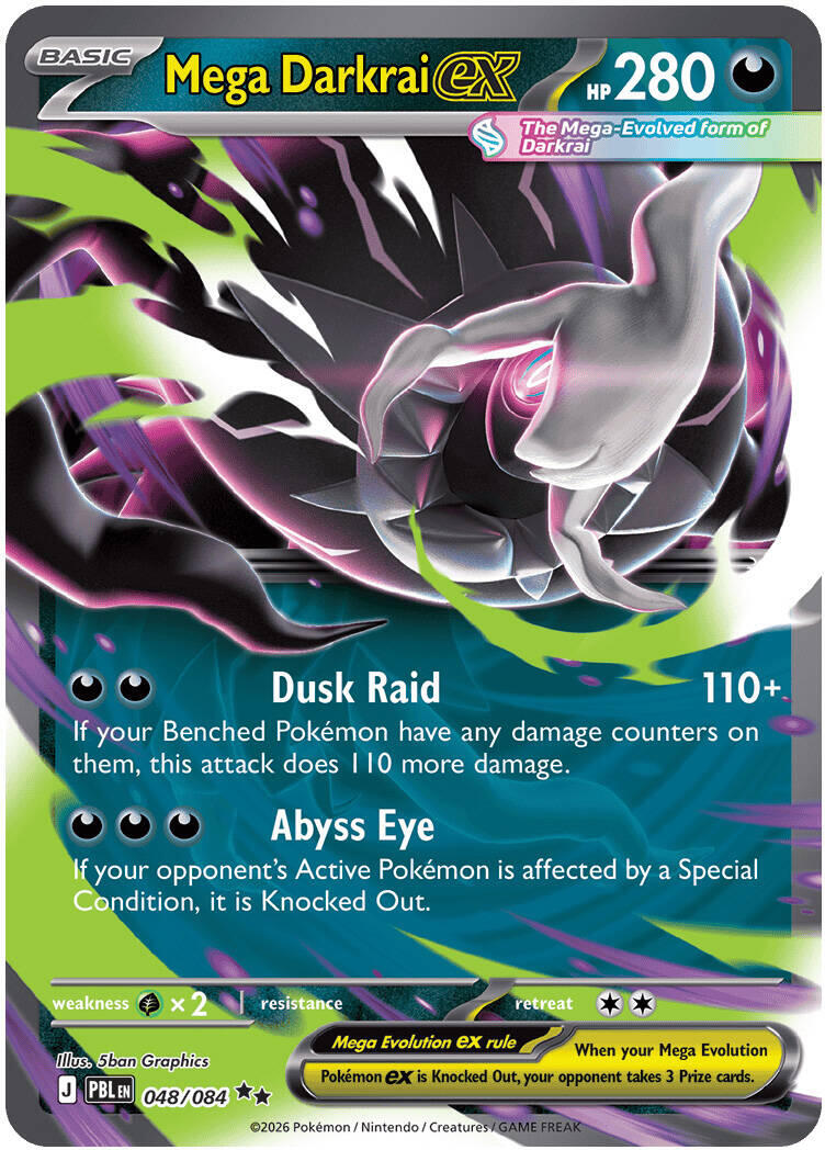 Mega Darkrai ex (048/084) [Mega Evolution: Pitch Black] | Exor Games Summserside