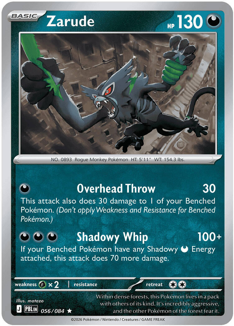 Zarude (056/084) [Mega Evolution: Pitch Black] | Exor Games Summserside