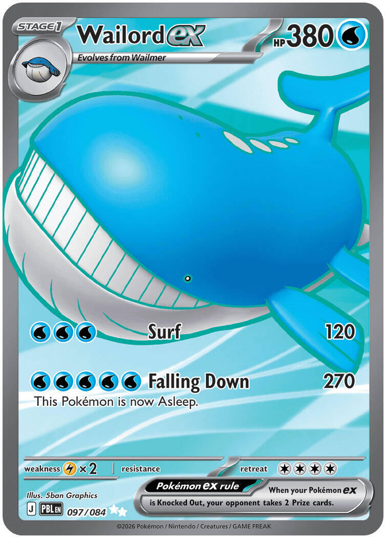 Wailord ex (097/084) [Mega Evolution: Pitch Black] | Exor Games Summserside