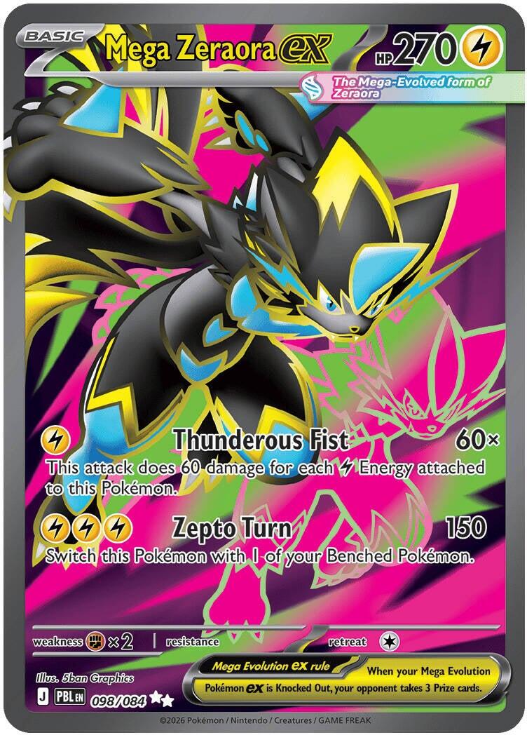 Mega Zeraora ex (098/084) [Mega Evolution: Pitch Black] | Exor Games Summserside