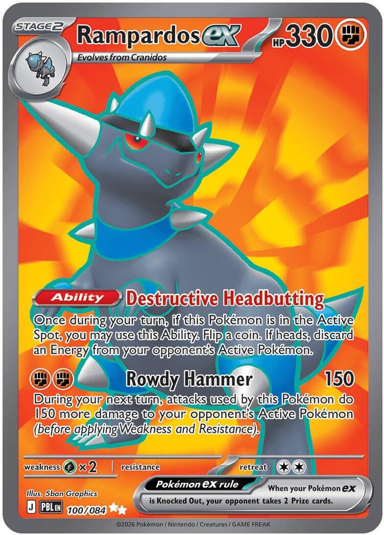 Rampardos ex (100/084) [Mega Evolution: Pitch Black] | Exor Games Summserside