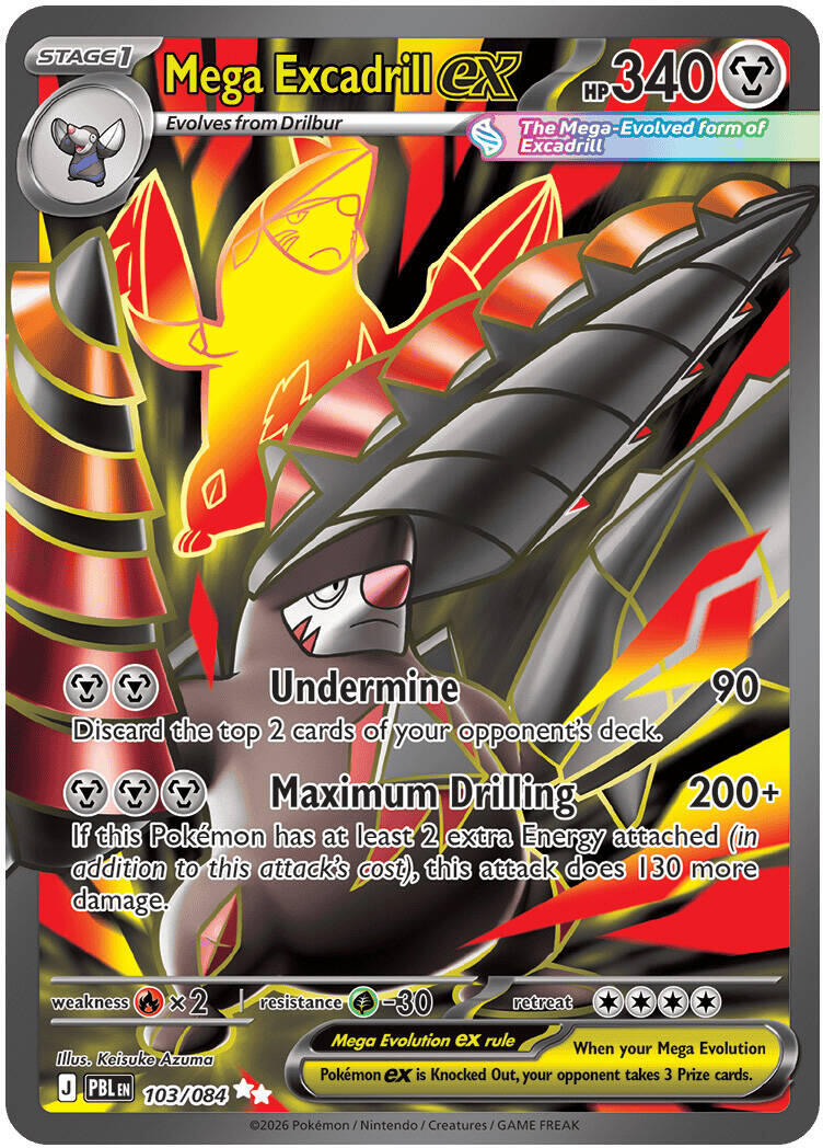 Mega Excadrill ex (103/084) [Mega Evolution: Pitch Black] | Exor Games Summserside