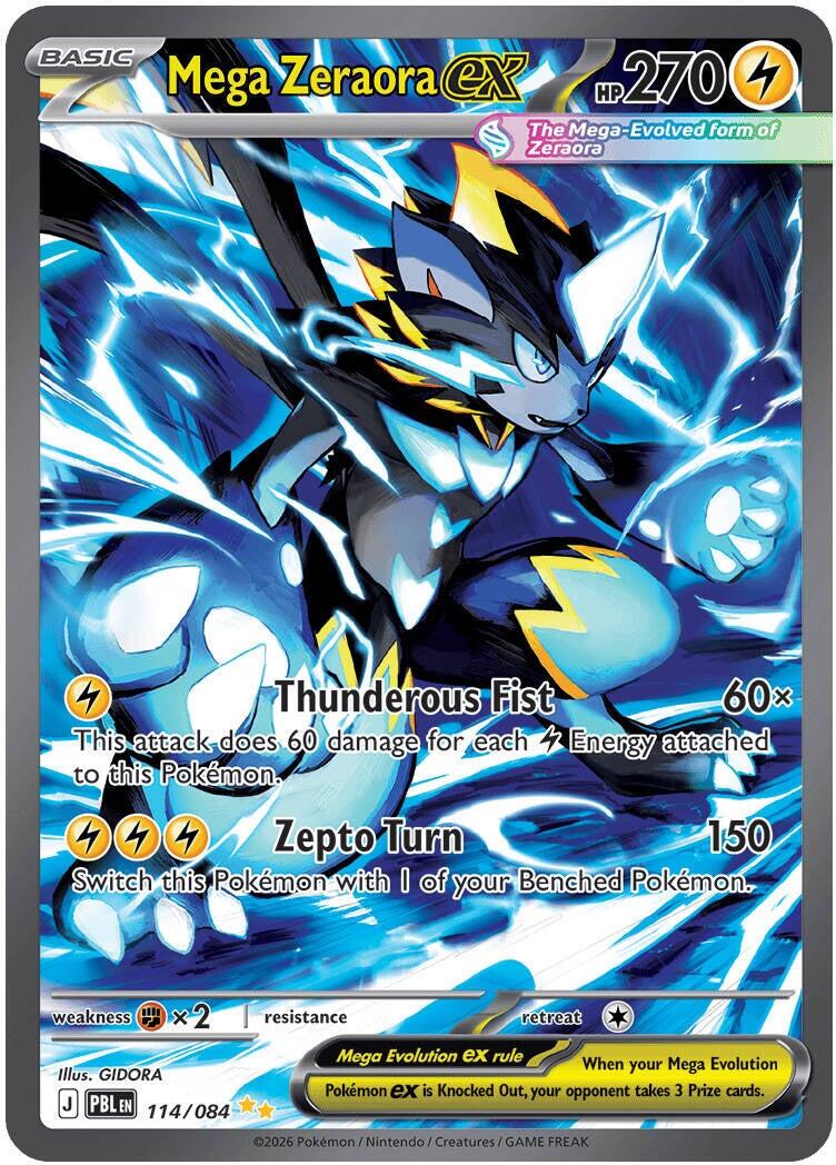 Mega Zeraora ex (114/084) [Mega Evolution: Pitch Black] | Exor Games Summserside