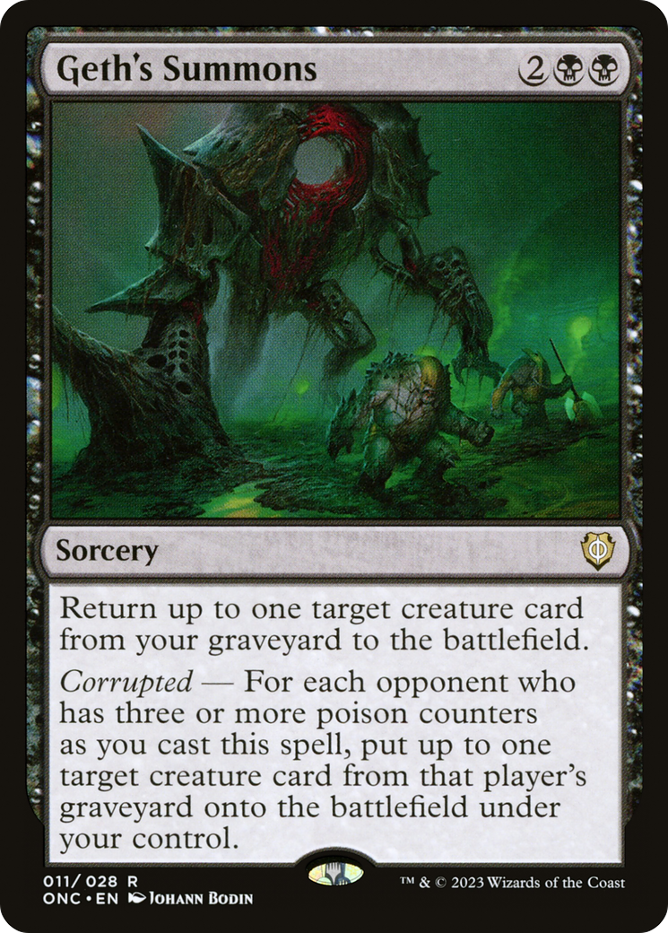 Geth's Summons [Phyrexia: All Will Be One Commander] | Exor Games Summserside