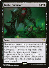 Geth's Summons [Phyrexia: All Will Be One Commander] | Exor Games Summserside