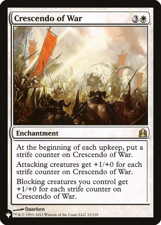 Crescendo of War [The List] | Exor Games Summserside