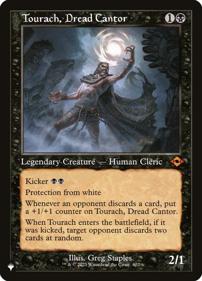 Tourach, Dread Cantor (Retro Frame) [The List] | Exor Games Summserside