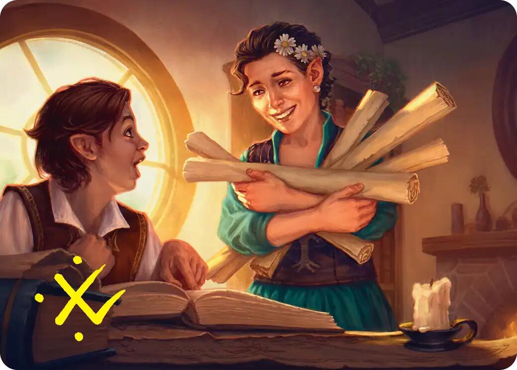 Belladonna Took Art Card (Gold-Stamped Signature) [The Hobbit Art Series] | Exor Games Summserside