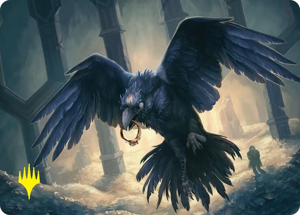 Most Decrepit Old Bird Art Card (Gold-Stamped) [The Hobbit Art Series] | Exor Games Summserside