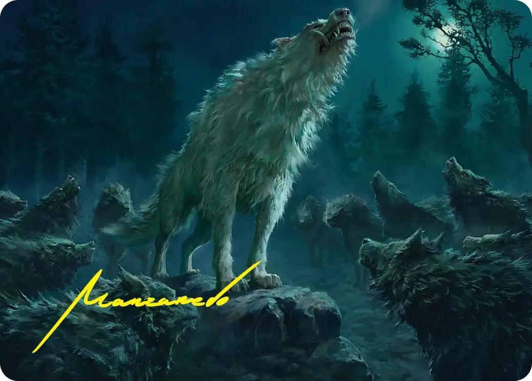 Reverent Howl Art Card (Gold-Stamped Signature) [The Hobbit Art Series] | Exor Games Summserside