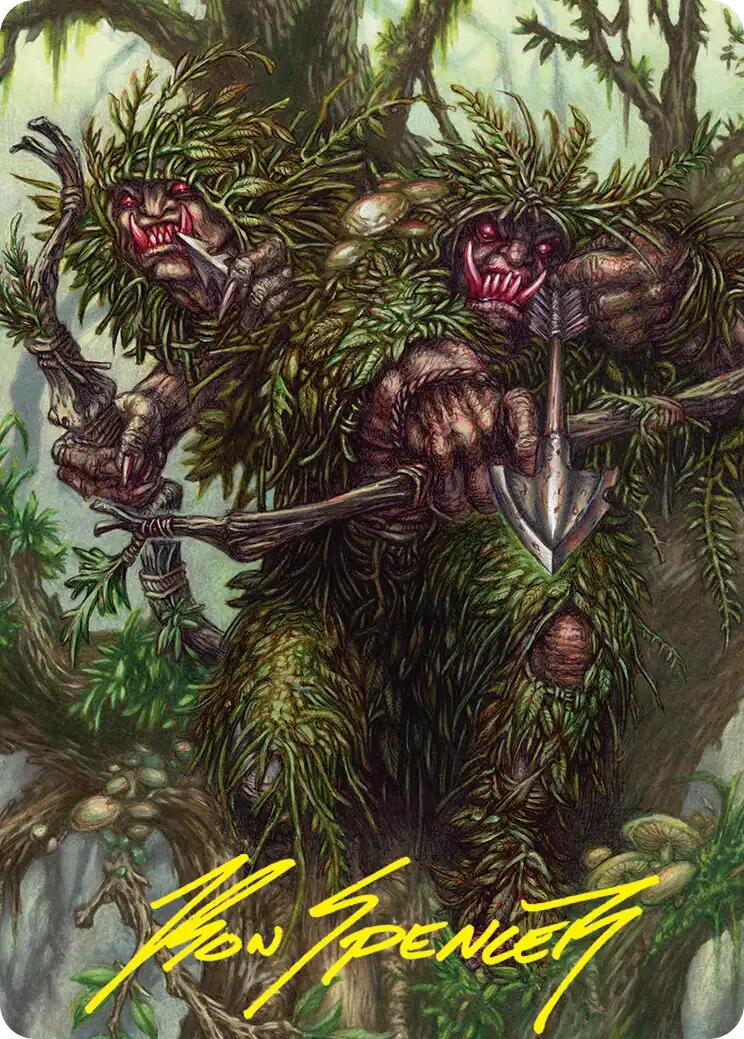 Orcish Bowmasters Art Card (Gold-Stamped Signature) [The Hobbit Art Series] | Exor Games Summserside