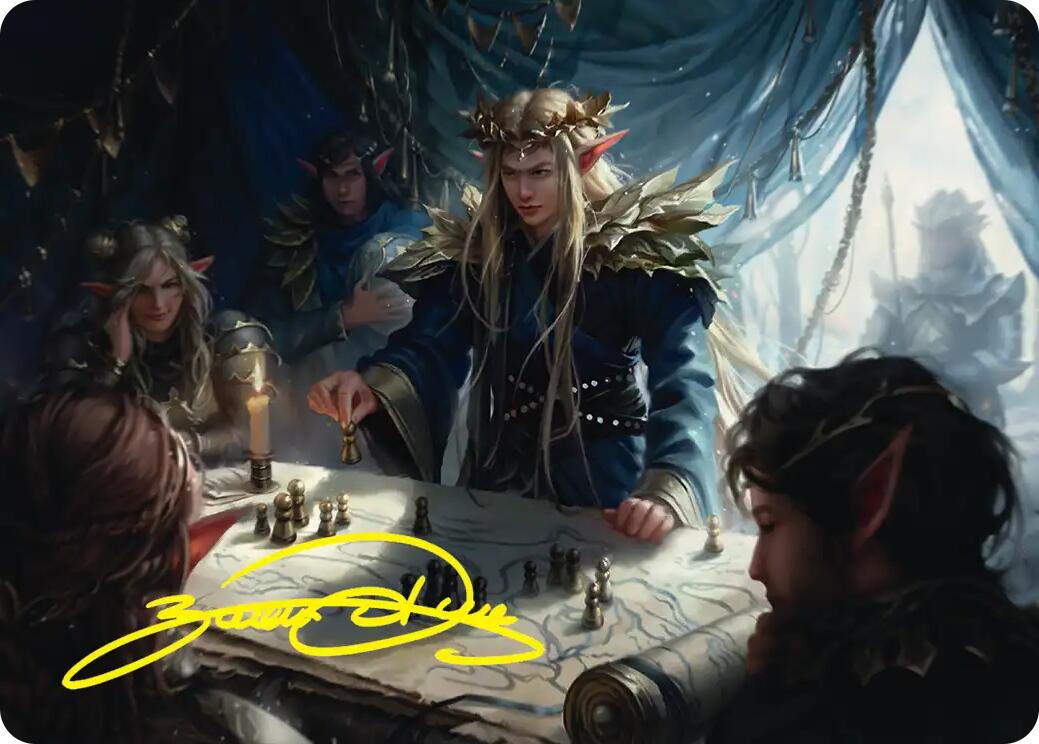 Thranduil the Strategist Art Card (Gold-Stamped Signature) [The Hobbit Art Series] | Exor Games Summserside