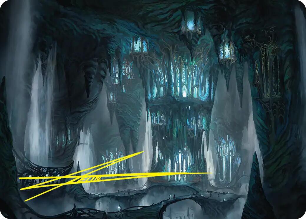 Elvenking's Halls Art Card (Gold-Stamped Signature) [The Hobbit Art Series] | Exor Games Summserside