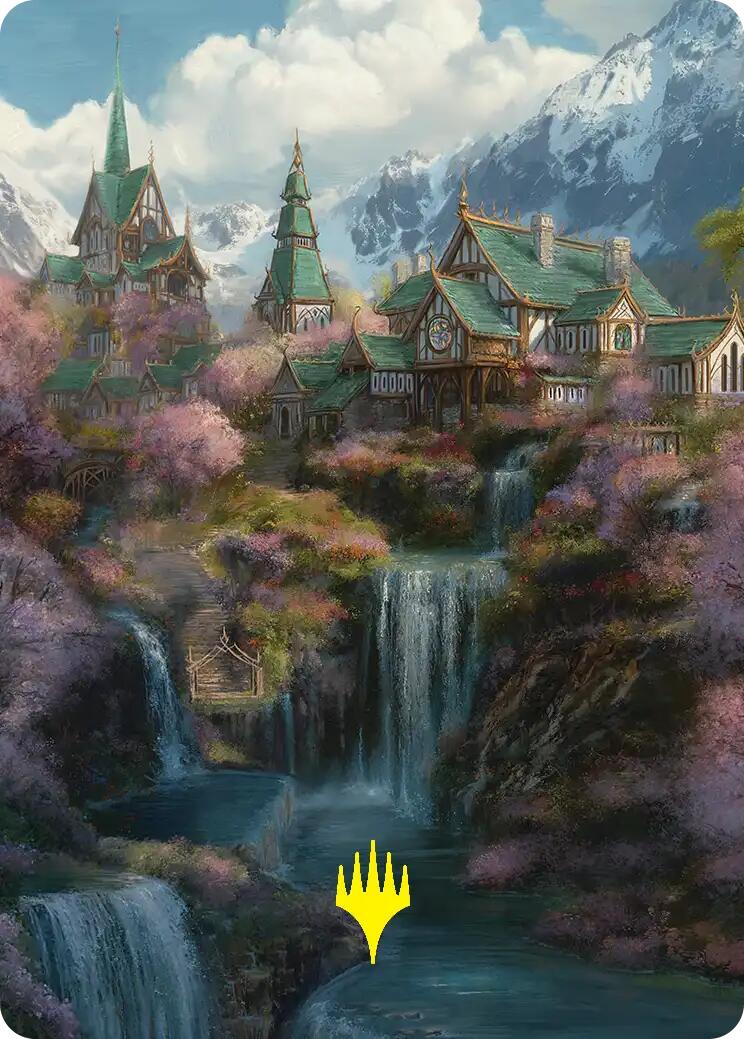 Rivendell Art Card (Gold-Stamped) [The Hobbit Art Series] | Exor Games Summserside