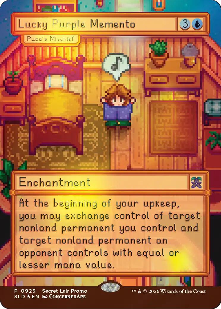 Lucky Purple Memento - Puca's Mischief [Secret Lair Drop Series] | Exor Games Summserside