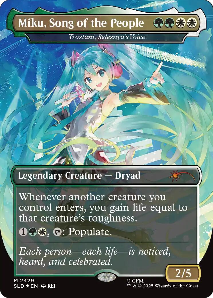 Miku, Song of the People - Trostani, Selesnya's Voice [Secret Lair Drop Series] | Exor Games Summserside