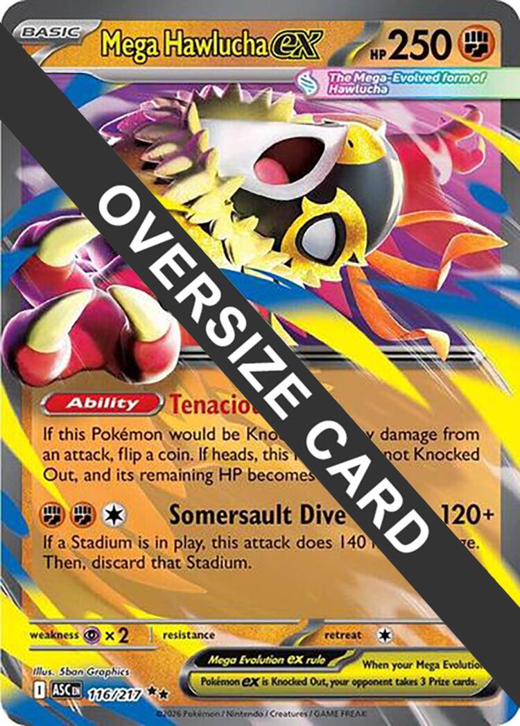 Mega Hawlucha ex (116/217) (Jumbo Card) [Mega Evolution: Ascended Heroes] | Exor Games Summserside