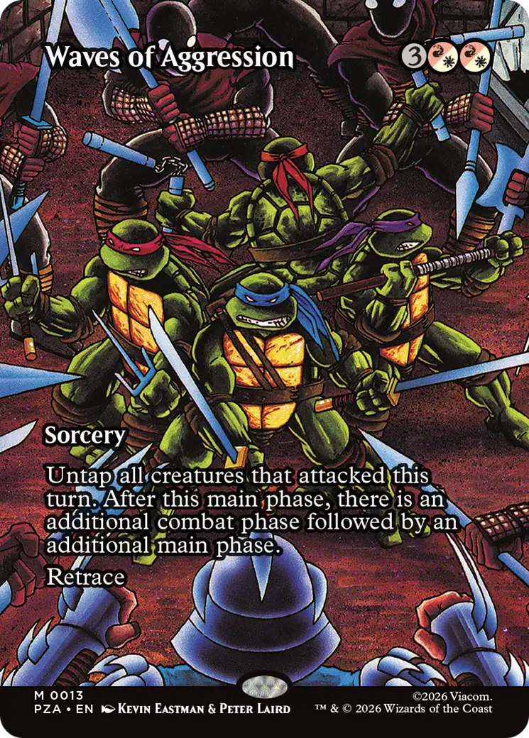 Waves of Aggression (Borderless) [Teenage Mutant Ninja Turtles Eternal-Legal] | Exor Games Summserside