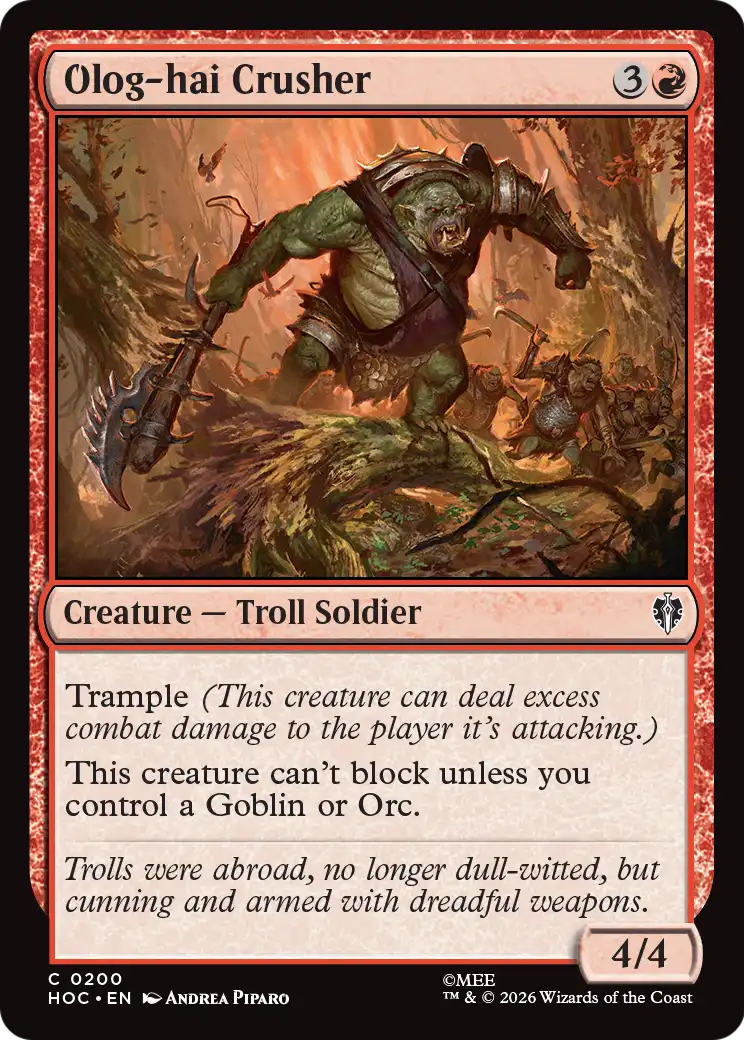 Olog-hai Crusher [The Hobbit: Eternal-Legal] | Exor Games Summserside