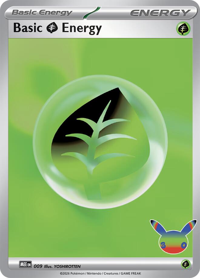 Basic Grass Energy (009) (30th Celebration) [Mega Evolution Energies] | Exor Games Summserside