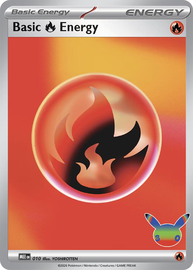 Basic Fire Energy (010) (30th Celebration) [Mega Evolution Energies] | Exor Games Summserside