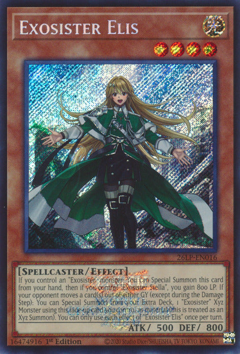 Exosister Elis (Emblazoned Secret Rare) [26LP-EN016] Secret Rare | Exor Games Summserside