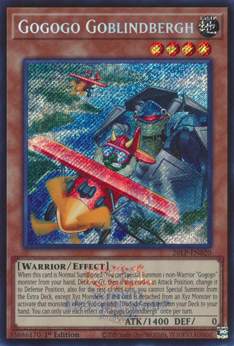 Gogogo Goblindbergh (Emblazoned Secret Rare) [26LP-EN020] Secret Rare | Exor Games Summserside